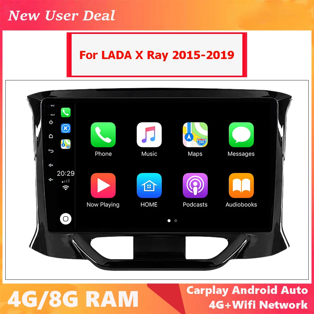 Car Multimedia Radio Android 12.0 For Lada X Ray Xray 2015 2016 2017