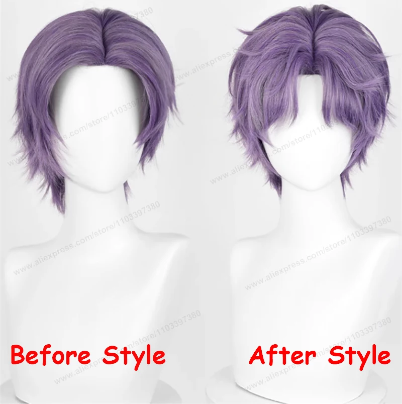 Color: Yellow - Love And Deepspace Rafayel Zayne Xavier Cosplay Wig 30cm Short Hair Anime Wig Heat Resistant Synthetic Halloween Party Wigs