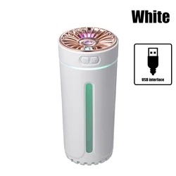 Compact 300ml LED Portable Humidifier & Essential Oil Diffuser (White USB)