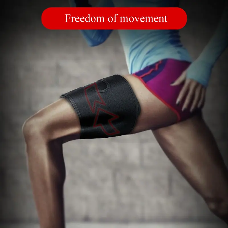 1 PCS Sports Thigh Support Leg Brace Adjustable Compression Thigh Sleeve for Sore Hamstring, Groin & Quad Support Women and Men BEST SELLERS 1 PCS Sports Thigh Support Leg Brace Adjustable Compression Thigh Sleeve for Sore Hamstring, Groin & Quad Support Women and Men BEST SELLERS