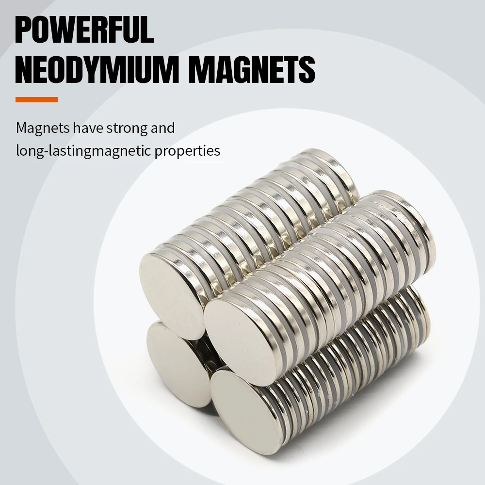 Runder superstarker Neodym-Magnet, leistungsstarke Magnete, N35, permanent magnetisch, NdfeB-Kühlschrank, DIY, 20 x 2/20 x 3/20 x 5/25 x 3/25 x 5 mm – Detail 2