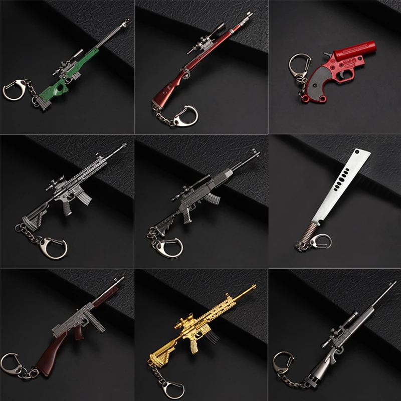 Фото Брелок для ключей PUBG брелок для ключей Playerunknowns Battlegrounds M24 AWM M4A1 AKM №1