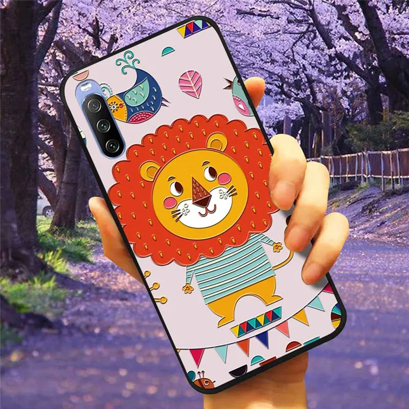 3D Flower Relief Soft Silicone Emboss Phone Case Cover