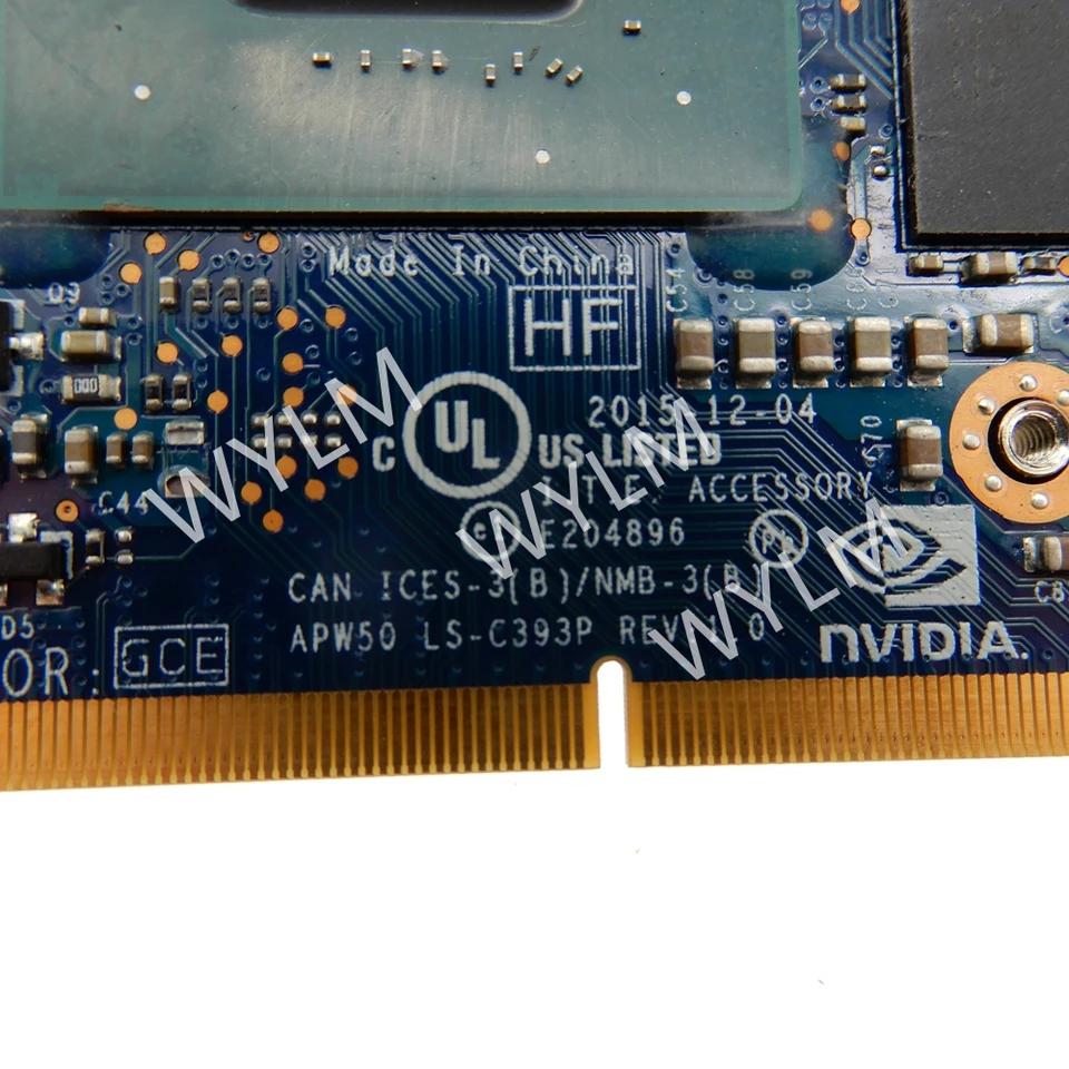 LS-C393P Video Graphics Card For HP ZBook 15 G3 17 G3 For Nvidia