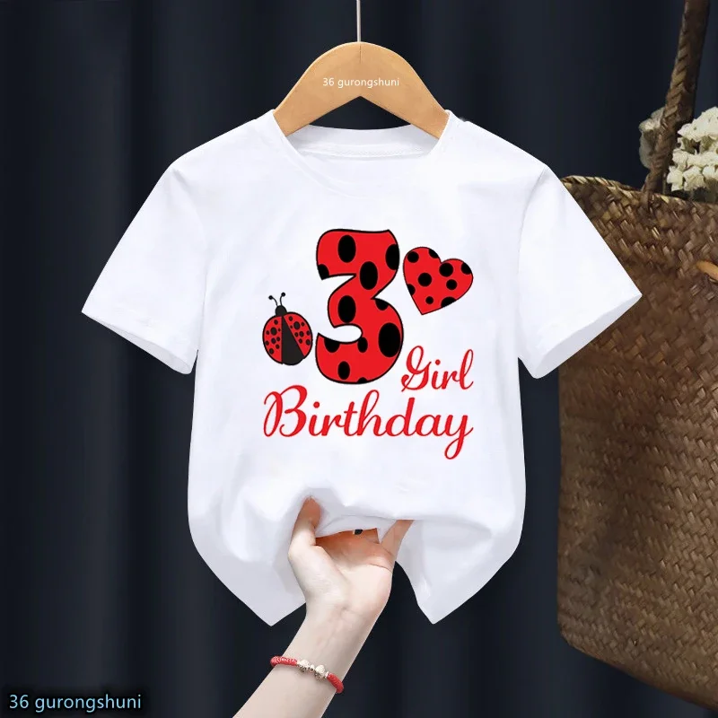 thumbnail image 1 of Camiseta divertida de algodón con mariquita roja y números del 1 al 10 para niños, regalo de cumpleaños, ropa Harajuku para niños y niñas, camiseta de manga corta de verano para bebés, 1 of 5