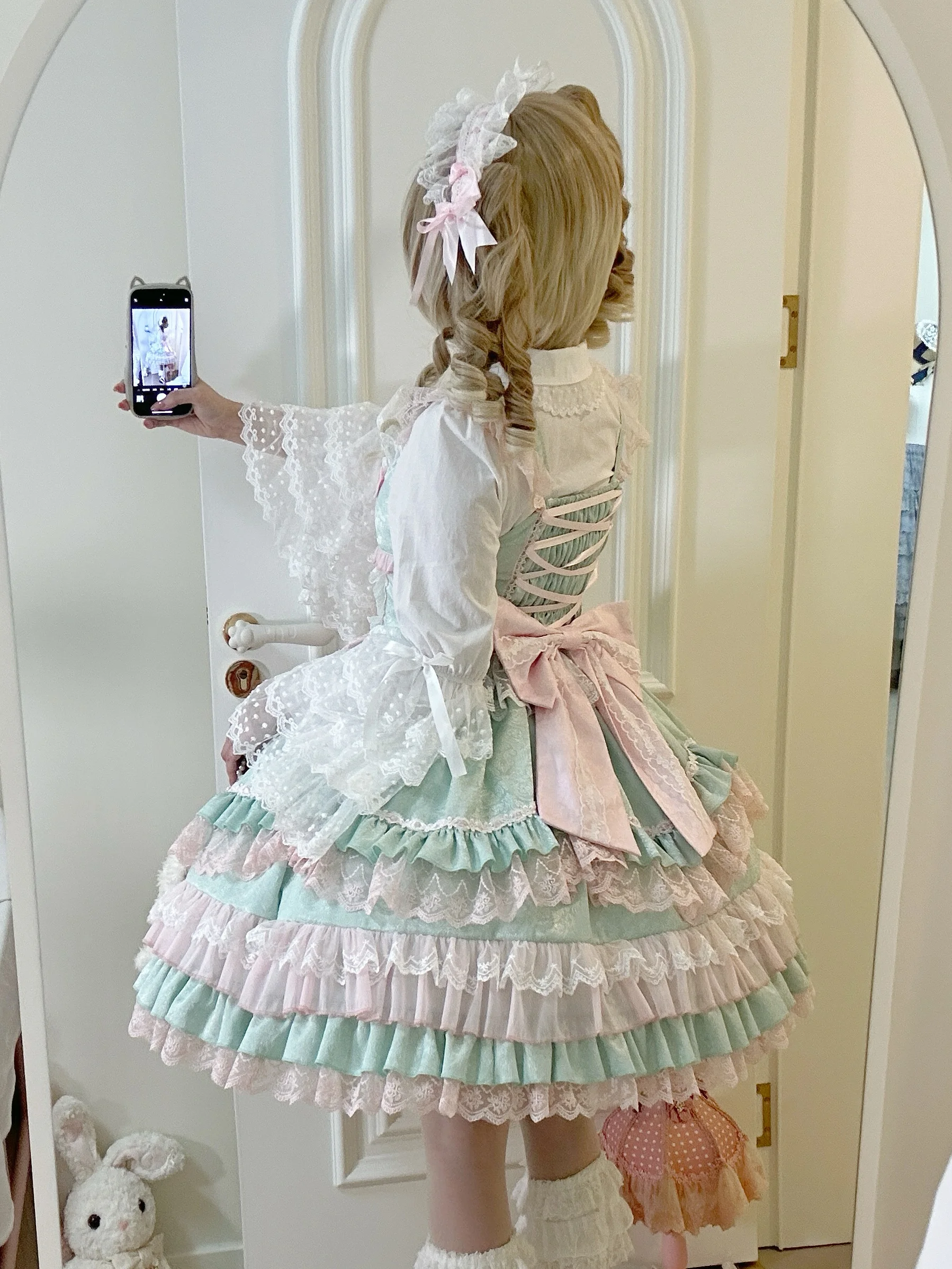 Original Design Lolita Dress Doll Sense Sweet Jsk Suspender Dress Princess Clothes Birthday Party Cute Back Bow Friends Gift lolita dress lolita suspender dress lolita cosplay costumes suspender dress lolita skirt lolita blouses