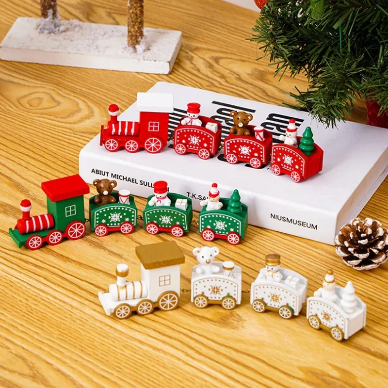 Plastic Train Christmas Ornament Merry Christmas Decoration For Home Xmas Gifts Noel Natal Navidad Happy New Year christmas decorations