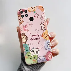 Cute Cat Cartoon Shockproof Soft Silicone TPU Phone Back Cover for Realme Narzo 50A (FEN - TGFEN0101)