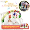 Hanging Bell Baby Stroller Clip Unisex Stroller Play Arch Rainbow Toy Bed Clip Hanging Bell Pendant Baby Rattle Toy 1