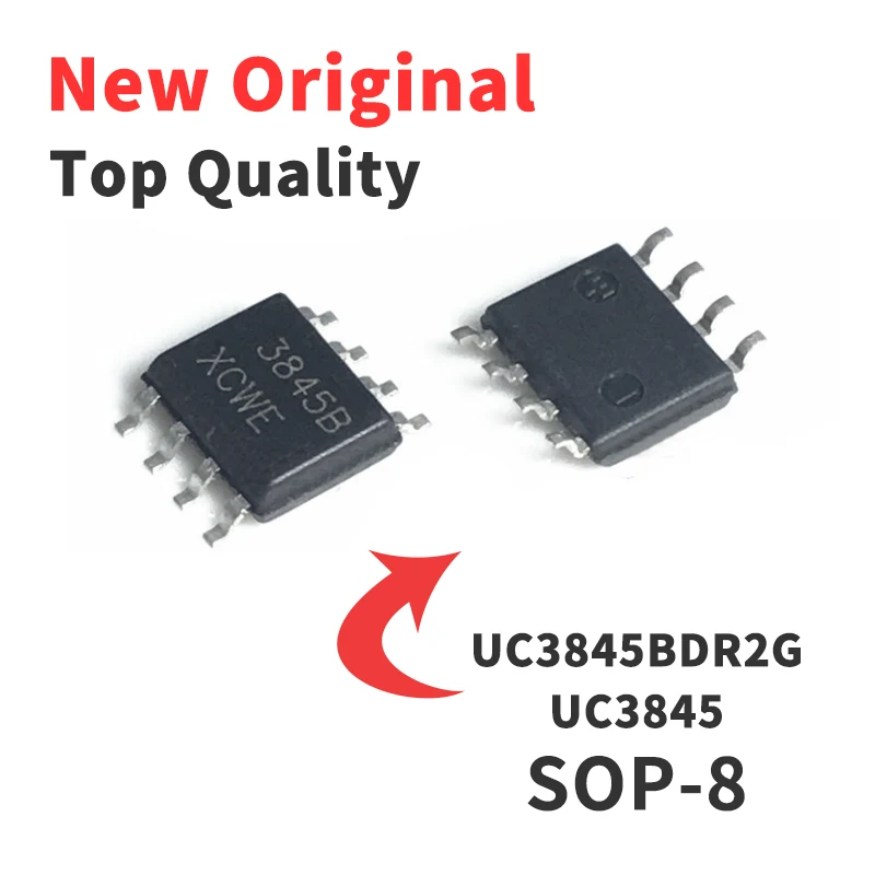 UC3845 UC3845B 3845B UC3845BDR2G SMD 8 피트 SOP8 칩 IC, 신제품 정품, 10 개 ...
