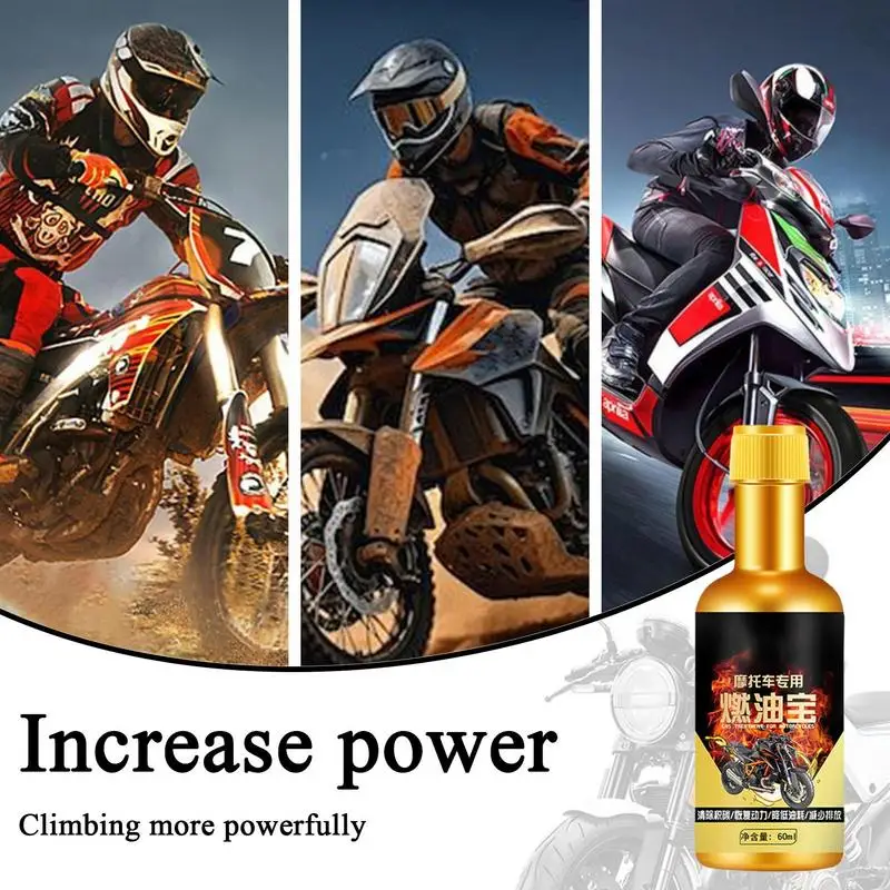 Motorcycle Oil Additive 60ml Effective Carbon Remover Petrol Saving Treasure Carbon Remover Agent Engine Flush Cleaner For