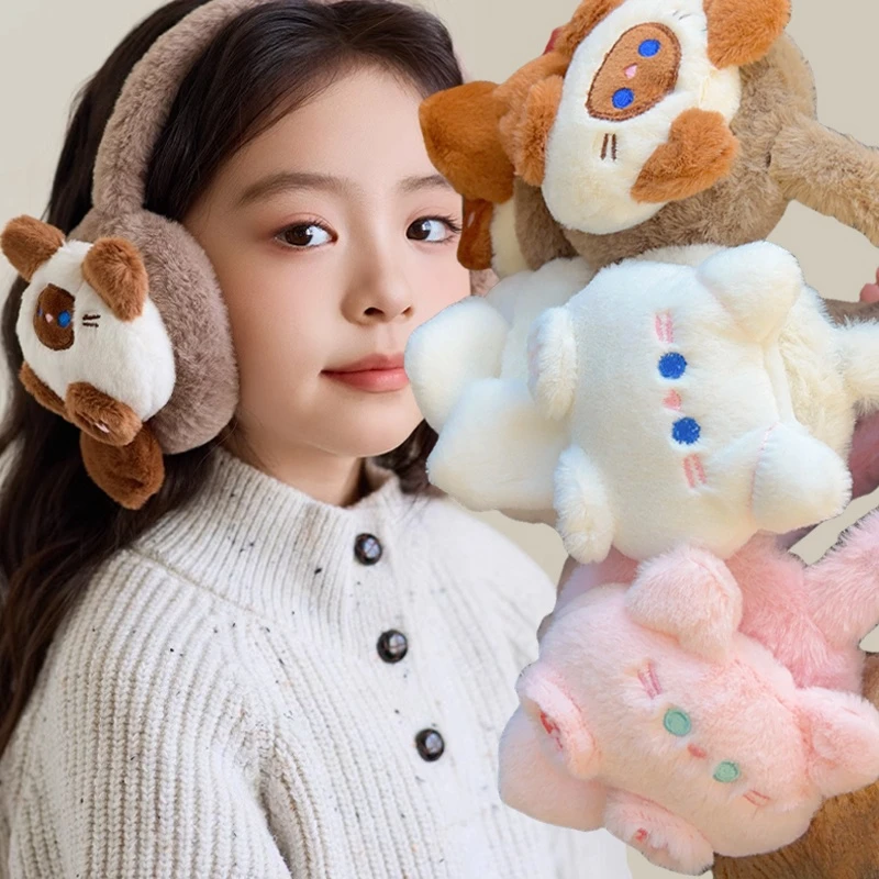 Cartoon Soft Rabbit Winter Warm Earmuffs for Children Girls Plush Thick Ear Cover Ear Protection Warmth Muffs for Women Kids