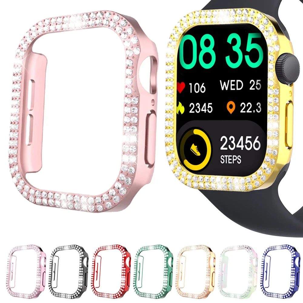 Bling Double Diamond Crystal Protective Bumper Case