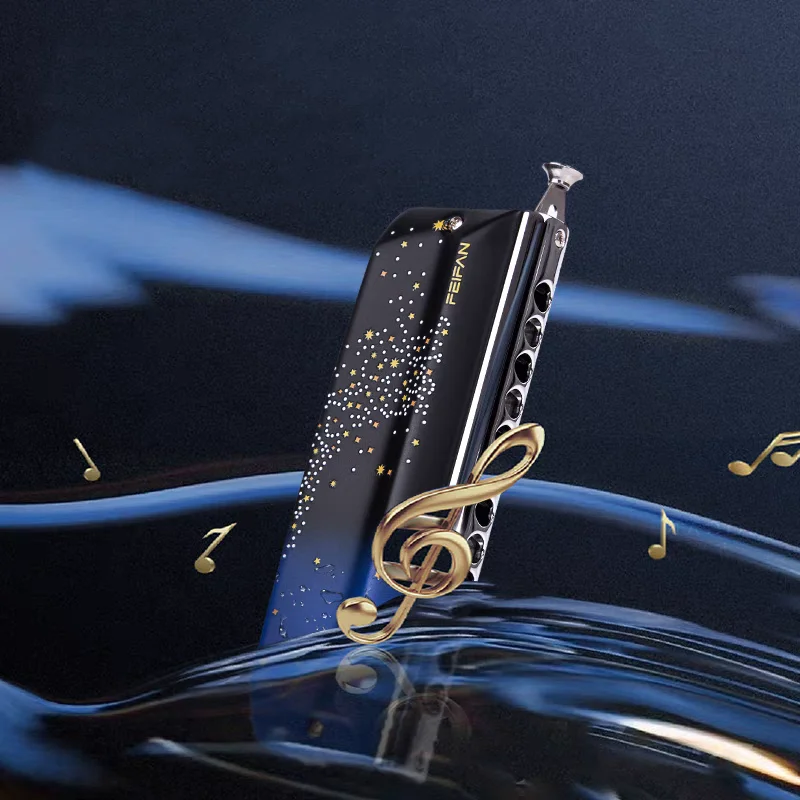 Harmonica Chromatic Harp Feifan YW48 Professional Armonica Mouth Organ 12 Holes Starry Sky Cover Instrumentos Musical Instrument