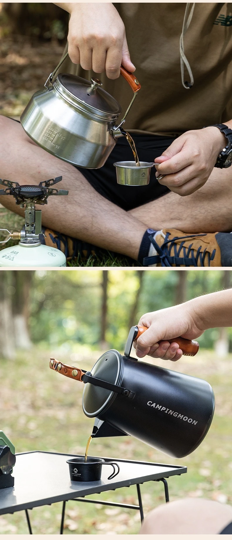 CAMPINGMOON Outdoor Camping Wasserkocher Griff Handschuhe Bequeme verschleißfeste und hitzebeständige Wasserkocher Handschuhe Zubehör – Detail 9