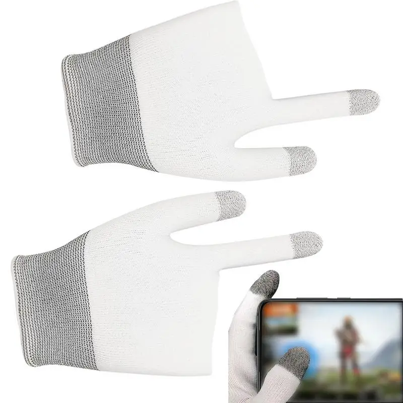 

Gaming Gloves Game Finger Sleeves Mobile Gaming Thumb Sleeves Breathable Seamless Thumb Finger Sleeve For Mobile Games 1 Pair