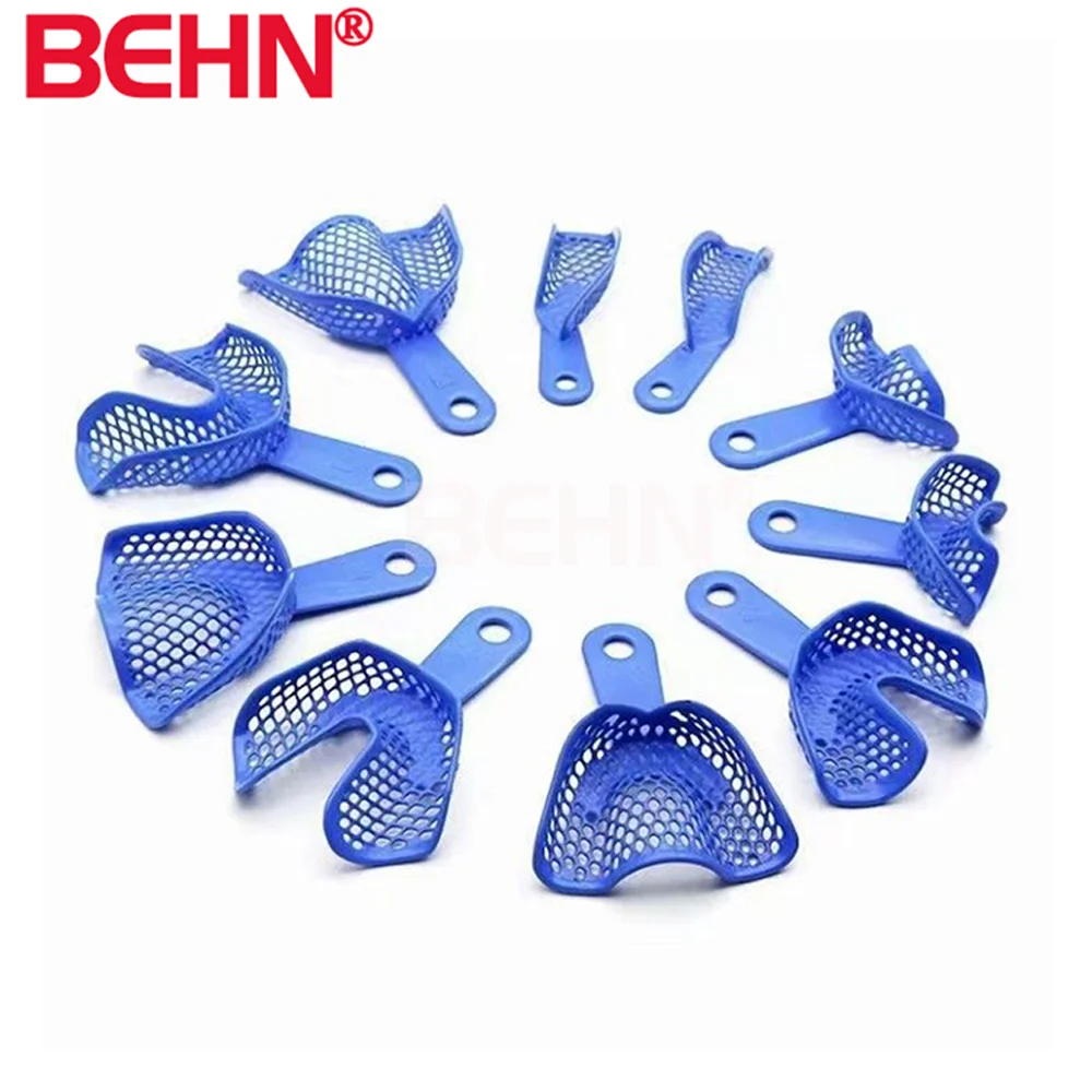 2Pcs/Sets Dental Tray Teeth Holding Autoclave Mouth Opener Blue Bite