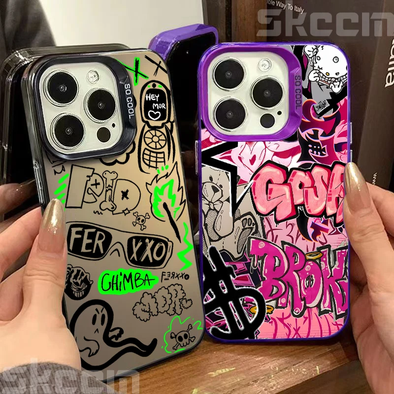 Street Classic Graffiti Print Shockproof Phone Case - Hard Cover Design