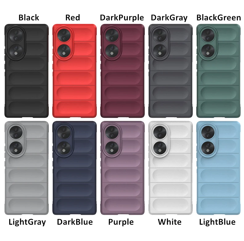 Shockproof Soft Silicone Rubber Bumper Phone Cover, 6.67 Inch