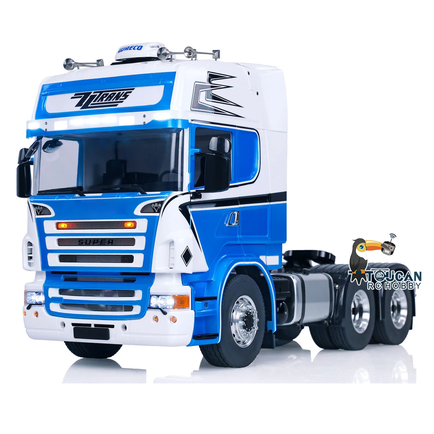 LESU RC Tractor Truck 6x6 Metal Chassis Painted Assembled 1/14 Radio Control Car Model Lights Sounds Toy THZH1672 2