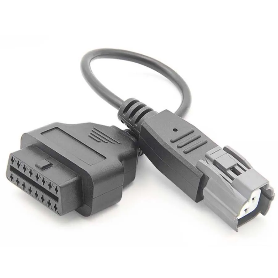 KASturrboo OBD2 Cavo diagnostico a 3, 4, 6 pin, adatto per connettore di rilevamento guasti moto Honda Suzuki