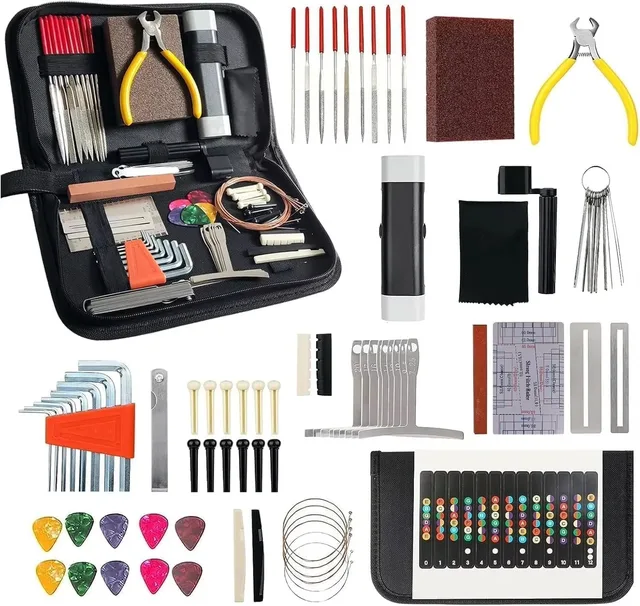72Pcs Guitar Repairing Maintenance Accessorie Tool Kit, Guitar Gifts for Luthier Tools Parts 2