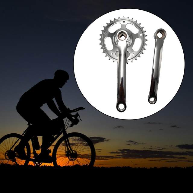 Bicycle Crankset Set Chainwheel Components 165mm Mountain Bike Crank Arm Set