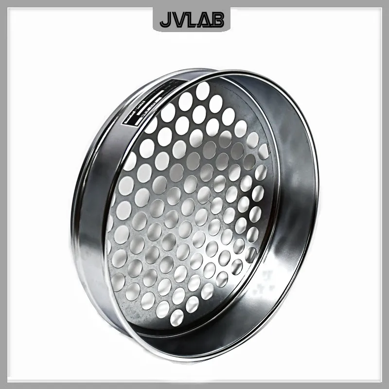 Soil Sieve Horticultural Round Hole Sampling Sieve Laboratory Test R30cm Aperture 0.075-60mm Galvanized Lid & Bottom 1/PK