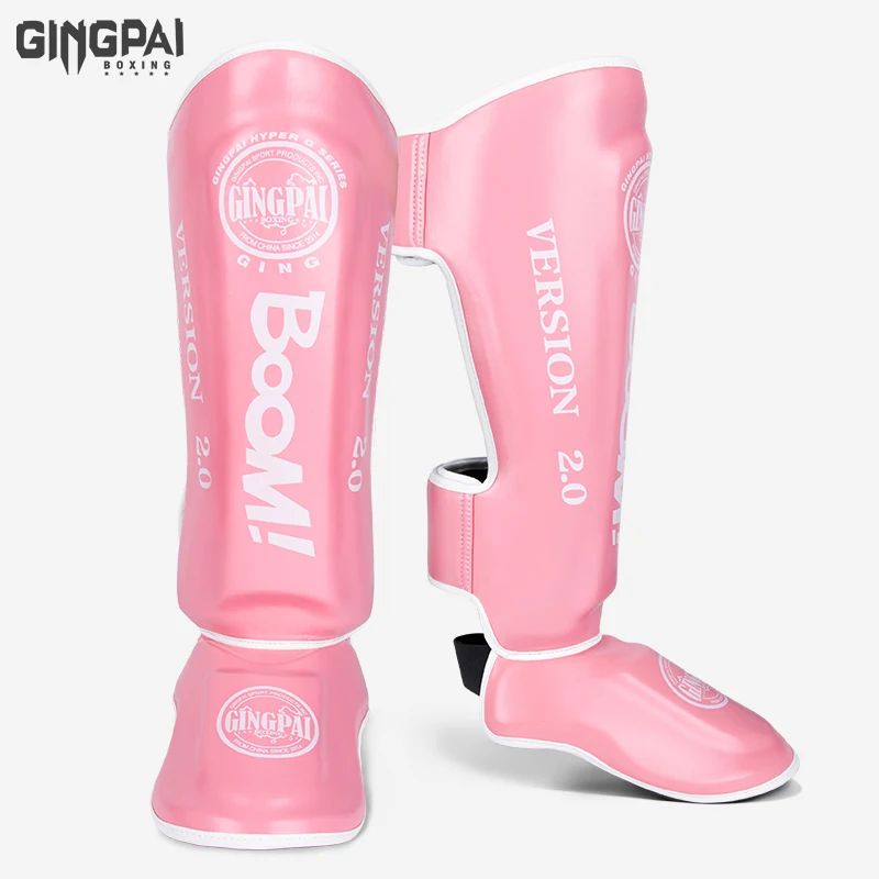 Shin Guard Pads Muay Thai Sanda Fighting Feet Back Shin Ankle Boxing Taekwondo Protective Gear shin guard pads kickboxing leg guards kickboxing shin guards