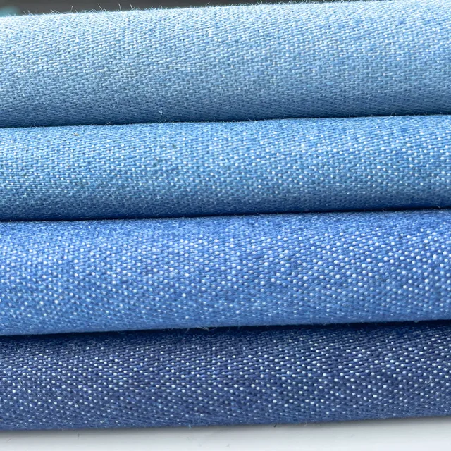 90x145cm Thin Denim Pure Cotton Fabric Solid Blue Handmade Needlework Material for Man Women Jacket Clothes Couture Accessories