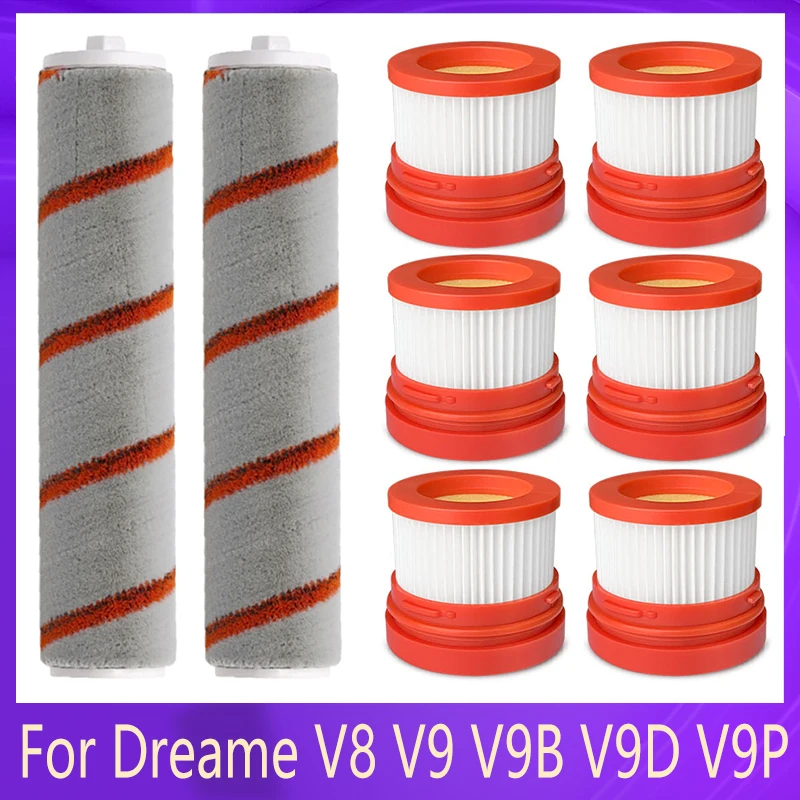 Filtre + Brosse Pour Aspirateur Dreame V8 V9 V9B V9P XR V10 V11 - Compatible Xiaomi