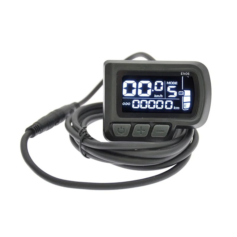 

24V 36V 48V Electric Bicycle EN06 Display SM/Waterproof 5Pin Plug LCD Screen for Ebike Parts