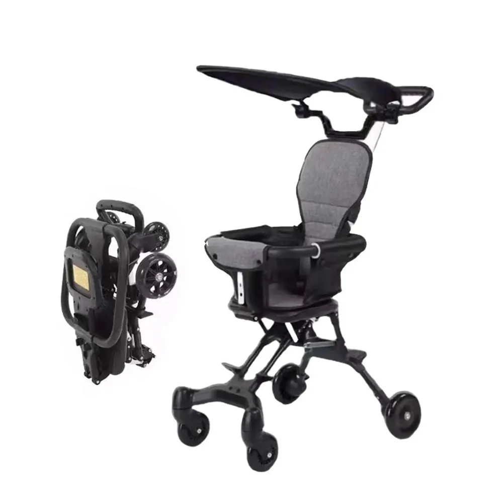 Foldable Stroller, Baby Pushchair, Universal Wheel Portable Adjustable Infant