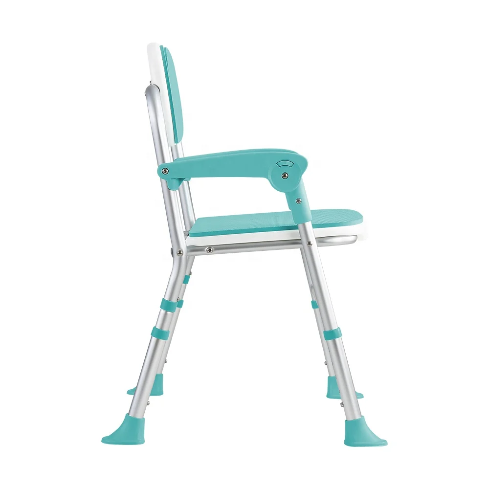 The comfortable and lightweight bathroom comes with a bath chair with a safe and reliable back 3