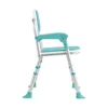 The comfortable and lightweight bathroom comes with a bath chair with a safe and reliable back 3