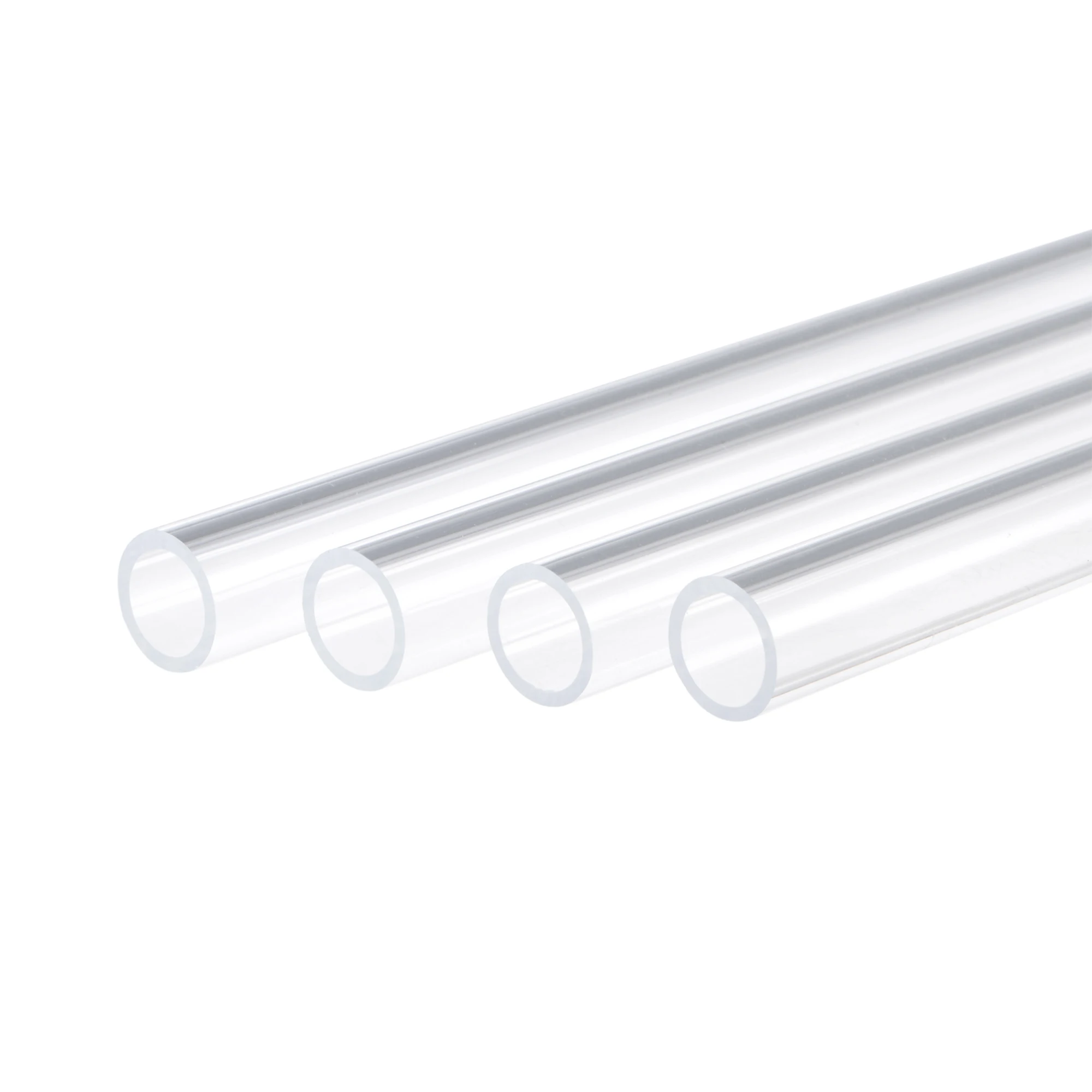 

uxcell Acrylic Pipe Rigid Round Tube Clear 3/8" ID 9/16" OD 3.3ft High Impact for Lighting, Models, Plumbing, Crafts 4 Pack