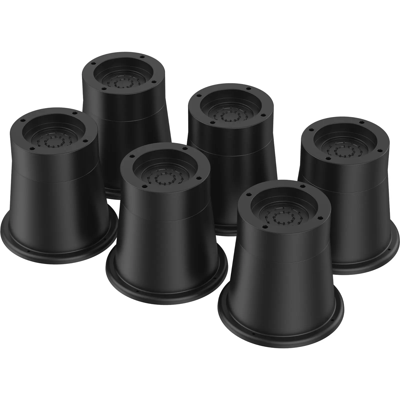 Furniture Leg Heightening Pads - Round Rubber Risers for Heavy-Duty Support and Surface Protection