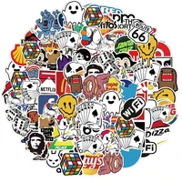 10/30/50/100PCS Cool Fashion Brand Logo Stickers Aesthetic Skateboard Laptop Motorcycle Phone Car Graffiti Sticker Decal Kid Toy 2