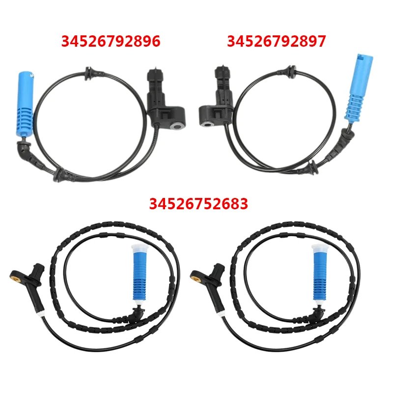 4개 ABS 휠 속도 센서 34526792896 34526792897 34526752683 BMW E46 330Ci M54306S3 용