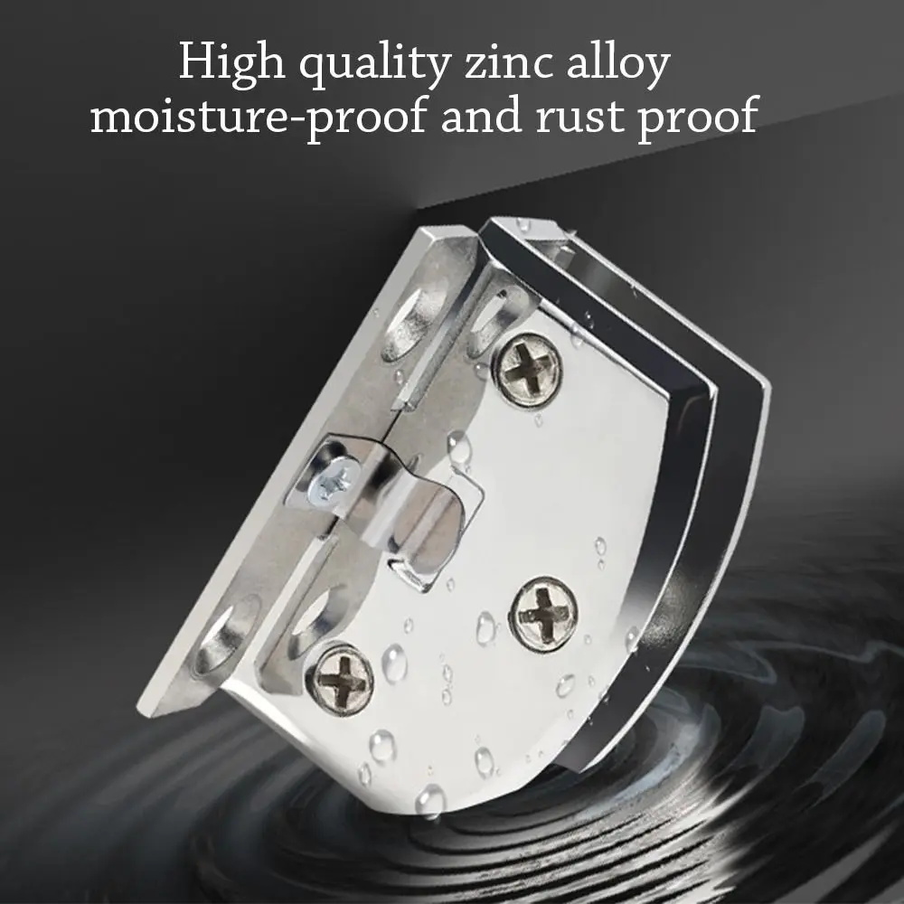 Description Picture 6 of itemPortable Furniture Glass Clip Hinge Metal Display Cabinet Hinge Bathroom Door Gasket Glass Clip Accessories Hinge Protector