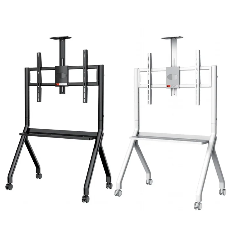 

TV mobile bracket 55-100 inch floor push frame teaching integrated machine herringbone movable bracket