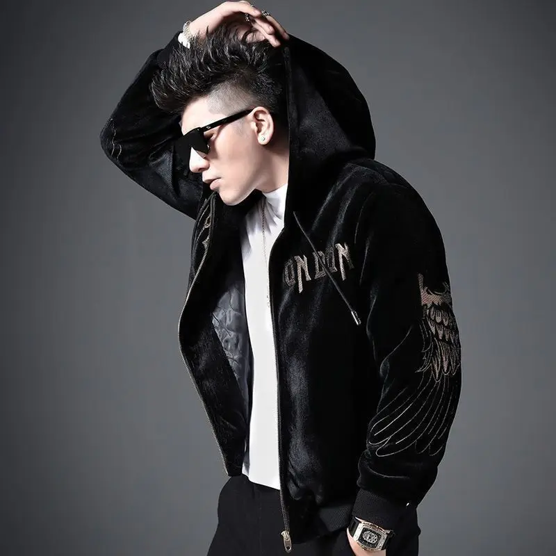 Winter KPOP Fashion Style Harajuku Slim Fit Hooded Jackets Loose Casual All Match Tops Thick Zipper Sport Long Sleeve Outerwear
