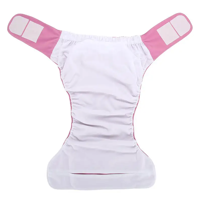 4 Colors Adult Cloth Diaper Reusable Washable Adjustable Large Nappy Adult Diaper Pants for Men Women Patients 4