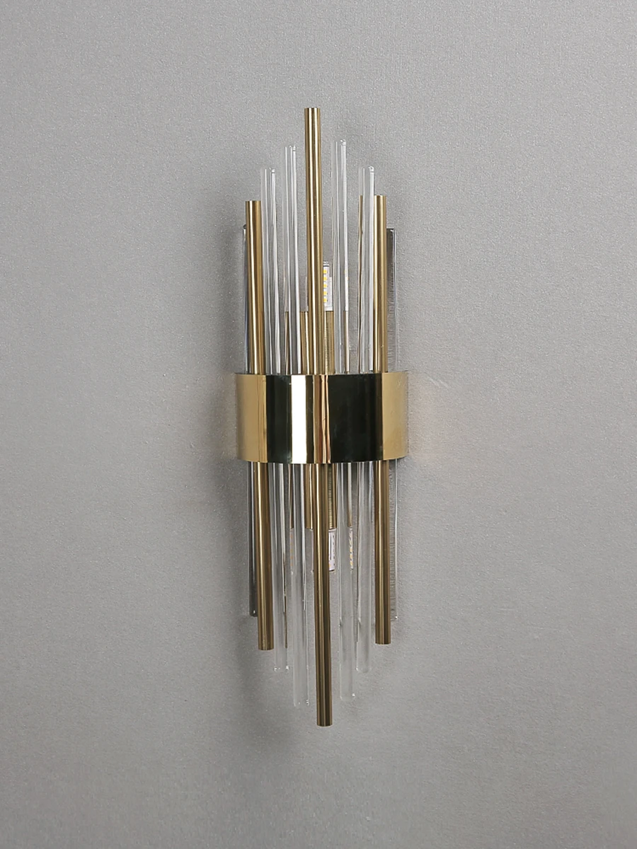 Light Luxury Wall Light Luxury Crystal Wall Lamp Decor for Living Room Bedroom Bedside FixturesTV Background Sconce Wall Lamps