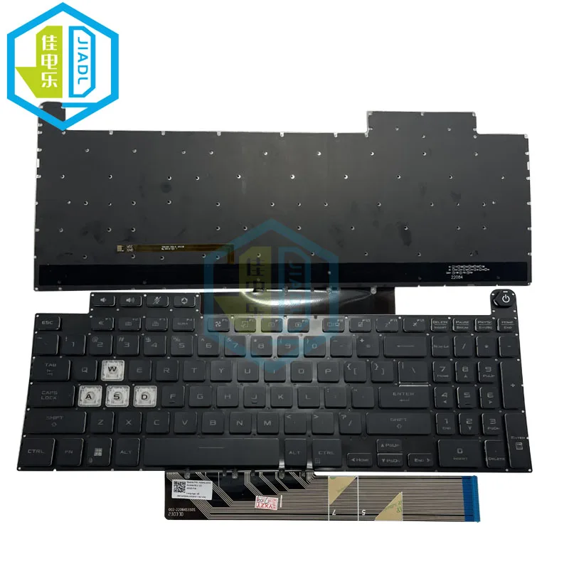 Teclado Retroiluminado Rgb da Cor do Inglês dos Eua Asus Tuf Gaming F15 Fx507 Fx507zr Fx517zm A15 Fa507 Fa507re Fa507rc Teclados Portáteis