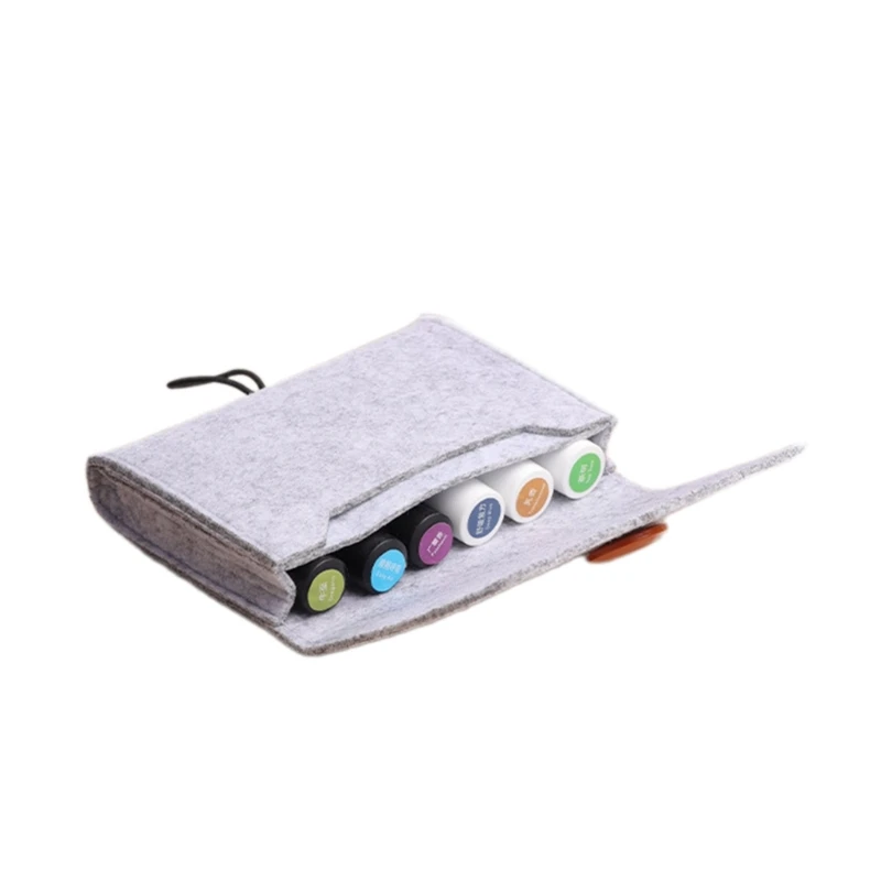 Compact Storage Case Felt Bag for Essential Oil Bottles 5