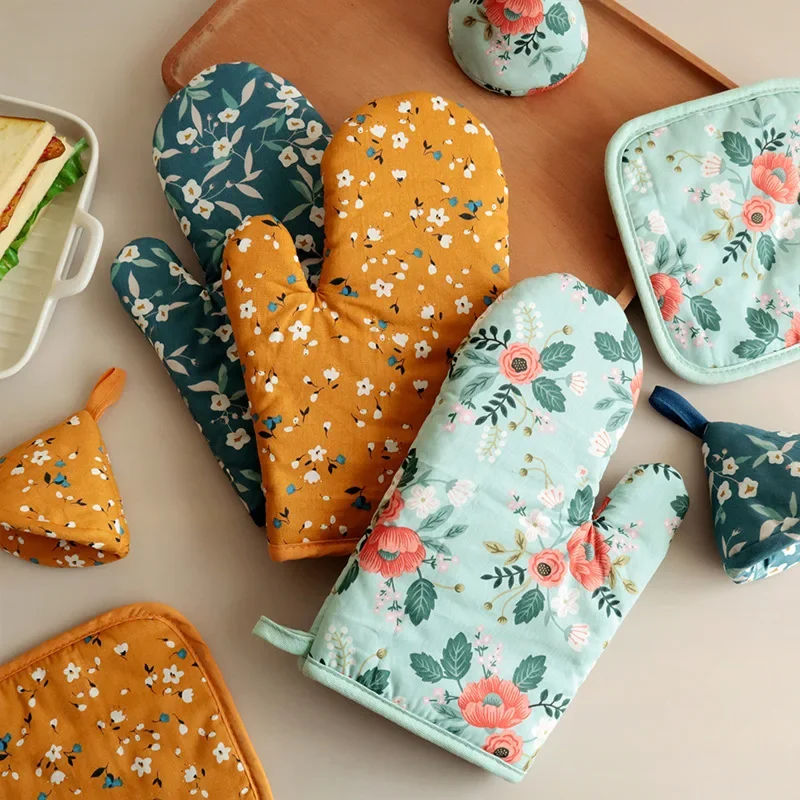 Anti-scalding Oven Gloves Mitts Kitchen Silicone Gloves Tray Dish Bowl Holder Baking Insulation Hand Clip Pot Holder