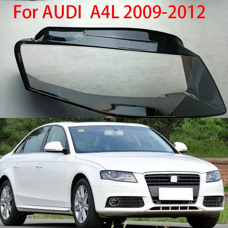 Headlight Cover Headlight Lens Cover Headlight Lampshade Transparent Headlight Lens Headlamp Housing Cover Lens Light Protection Audi A4 B8 2009 -2012
