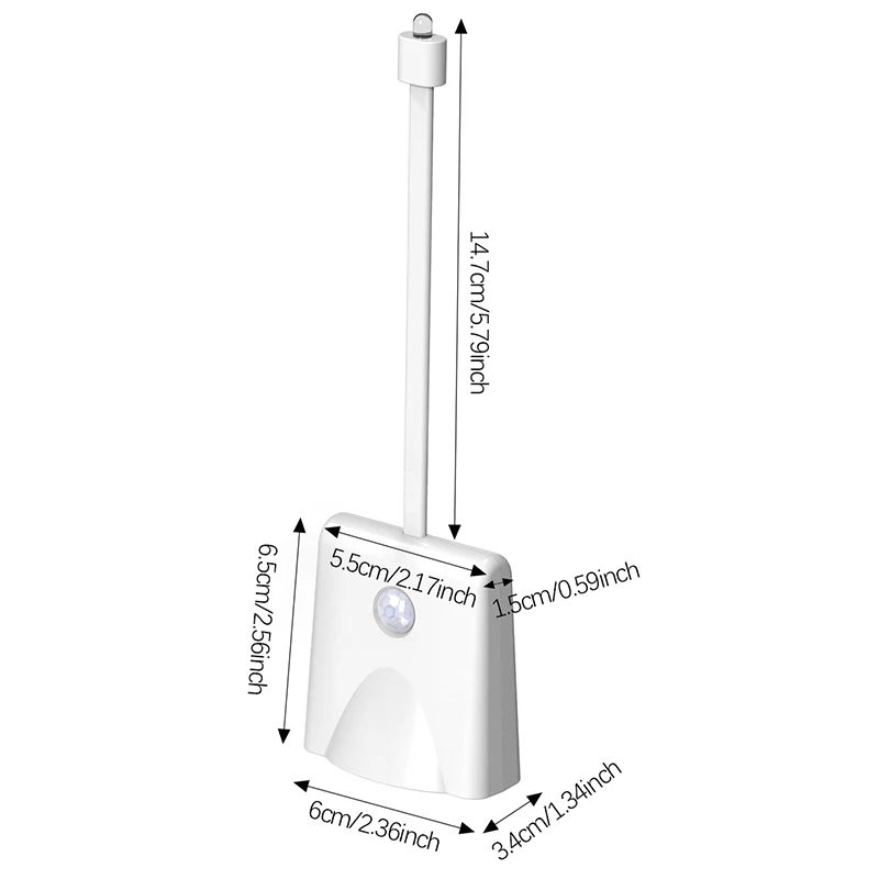 LED 야간 조명, 별빛 하늘 프로젝션과 스마트 센서가 탑재된 USB 충전식 욕실 조명, 16가지 색상 옵션 제공