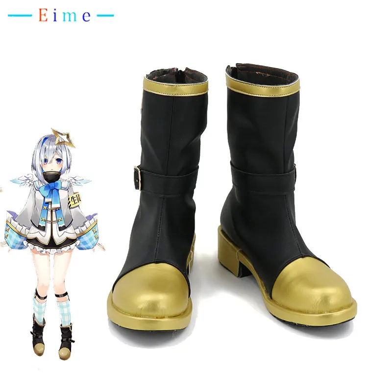 

Amane Kanata Cosplay Shoes Vtuber Cosplay Props PU Leather Shoes Halloween Carnival Boots Custom Made